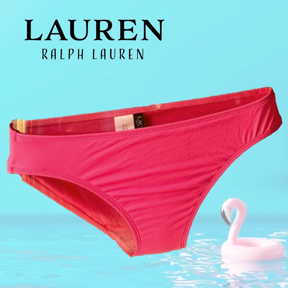 Lauren Ralph Lauren Solid Hipster Bikini Bottom - Size 6